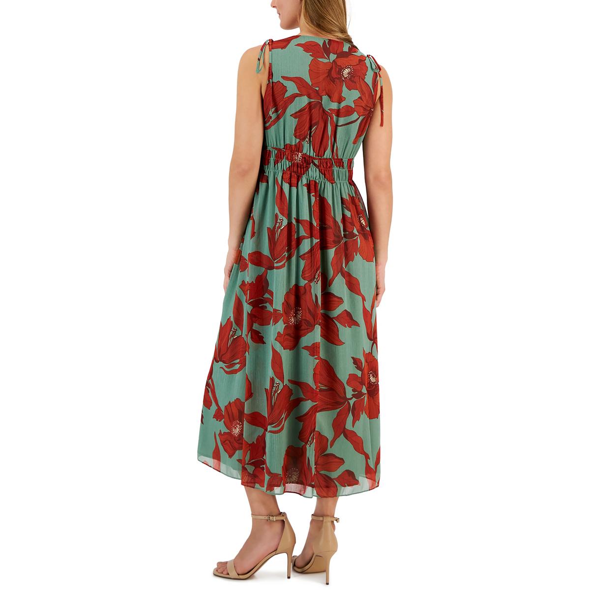Anne Klein Womens Floral Midi Dress - Image 2